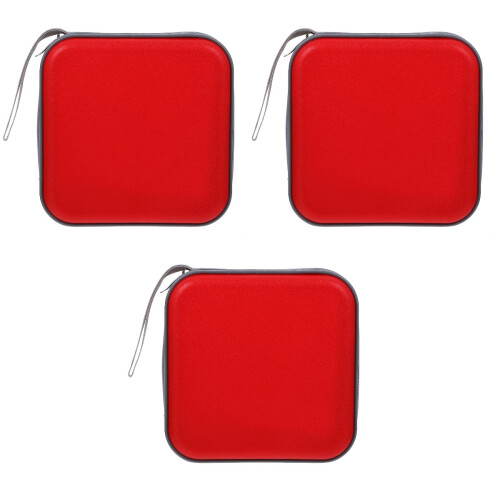 3pcs 40 Capacity Storage Case Dvd Storage Wallet Portable Cd Storage 2