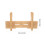 4Pcs Bamboo Cutter Organizer Beige Kitchen Cutter Stand Sturdy Storage 10