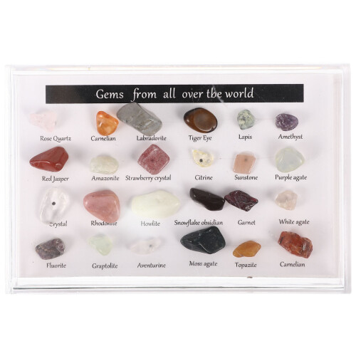 1 set mineraalstenen natuursteen sierobject als geschenk