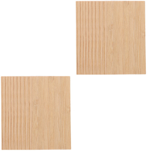 20Pcs Unfinished Bamboo Rectangular Cutouts DIY Decor Gift Tags 2