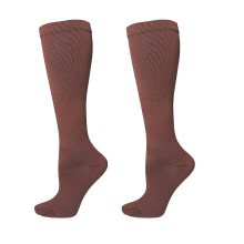 Komprimierte Wadensocken, verbesserte-Kaffeefarbe S/M