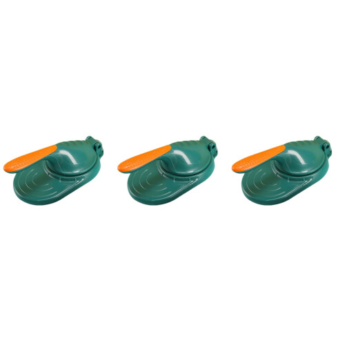 3St Donkergroene Plastic Dumpling Pers Voor Makkelijk Deegvormen 2