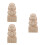 3St Beige Beelden Voor Hekpalen 5