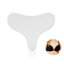 Almofadas de silicone para pele macia, antirrugas e fáceis de usar, não irritam a pele, laváveis e reutilizáveis, em formato de T para o colo,