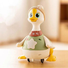 (Mother Goose 1)Tummy Time Duck Family, Tummy Time Duck Toy, Walking Duck with Baby Ducks