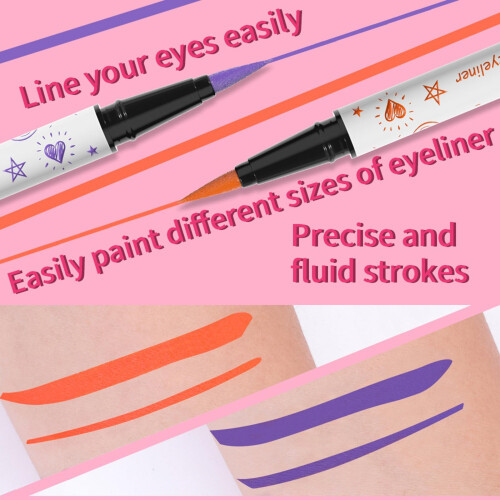 Matte Black Liquid Eyeliner Pencil Waterproof SmudgeResistant LongLasting Precise Eye Makeup 2
