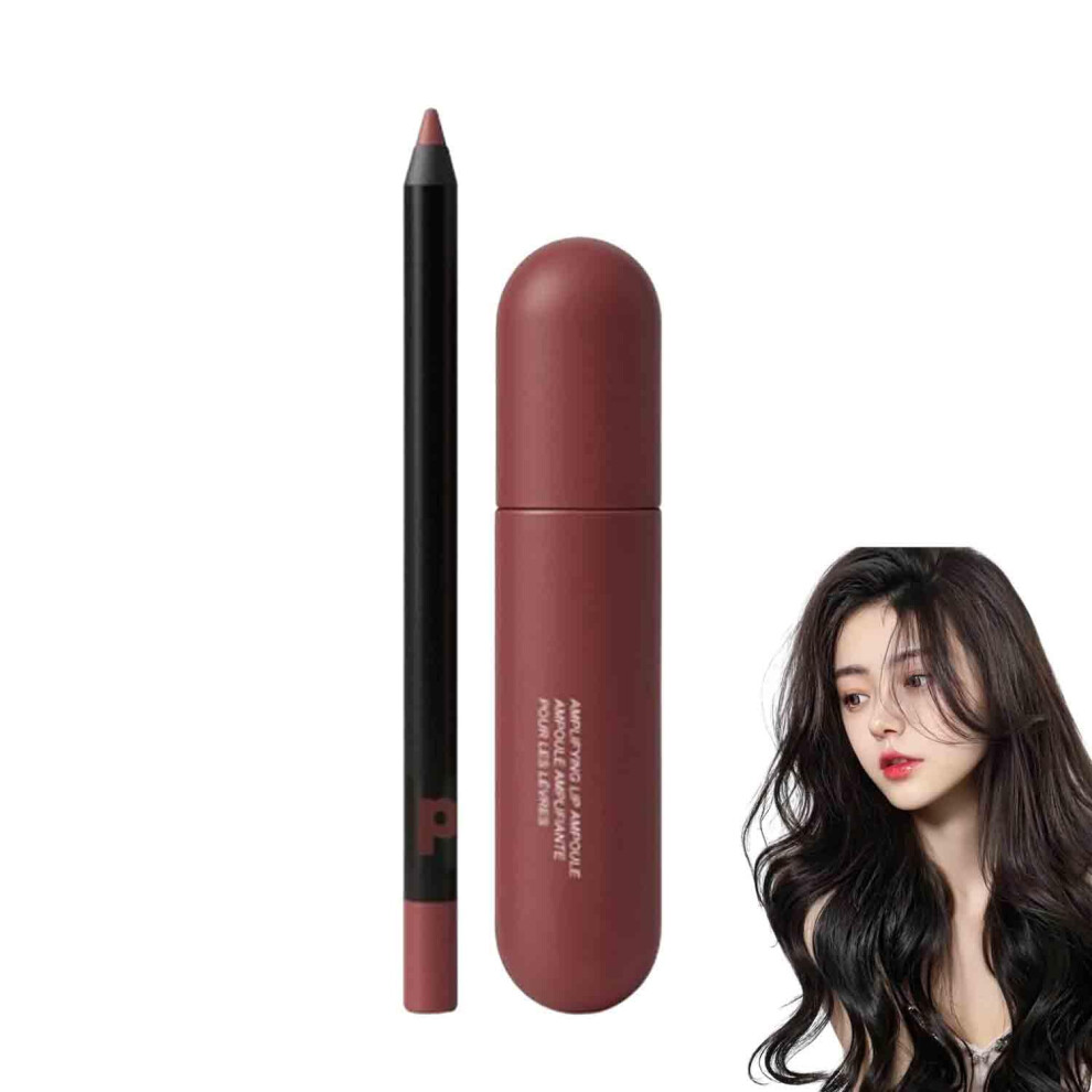 Lip Liner and Lipstick Set with LongLasting Color, Deep Hydration, NonTransfer Smooth Finish