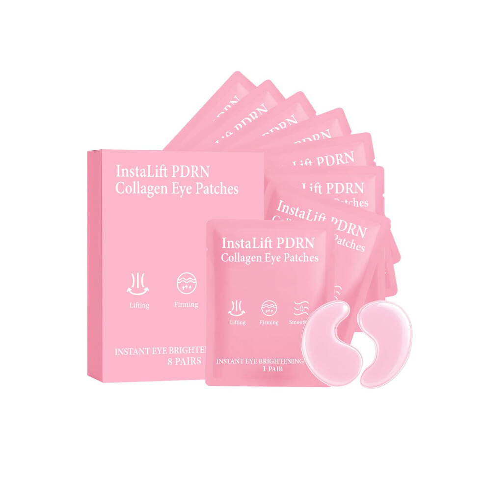 Dark Collagen Eye Masks For Circles And Puffiness, Antiwrinkle Hydrating Under Eye Patches, 2 Boxes