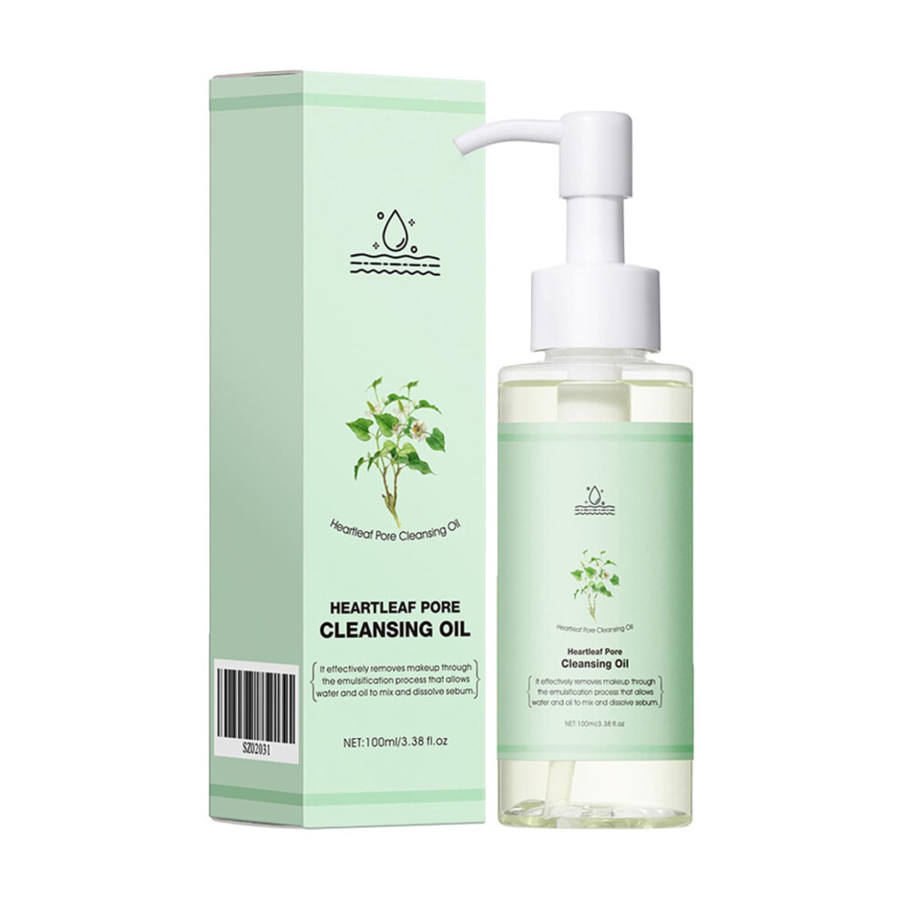 Heartleaf Pore Cleansing Oil 100ml for Deep Pore and Waterproof Makeup Removal, Hydrating Face Wash