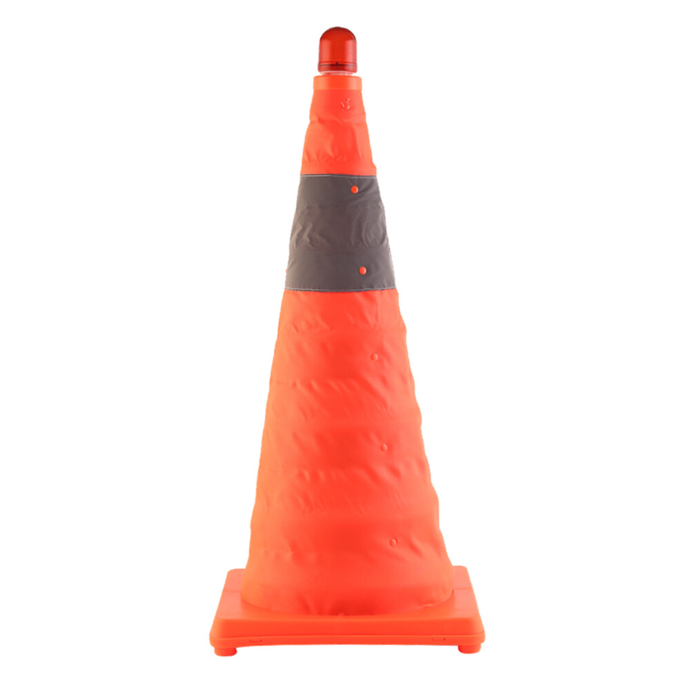 2 Pcs Orange Cones Traffic Safety Reflective Highlight Roadblock 3621176537892
