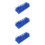 3Pcs Laboratory Blue Plastic Test Tube Stand Peg Storage Drying Rack 10