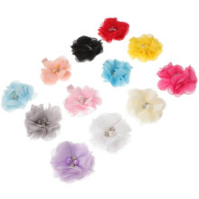 48Pcs Dog Hair Clip Accessories Lace Flower Pet Hairpins Mixed Colors