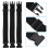 12Pcs Black Tie Down Straps with Buckle Adjustable Cargo Lashing Belts 10