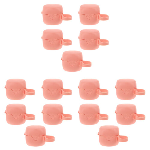 15Pcs Baby Pacifier Holder Boxes Pink Case for Diaper Bag Storage 1