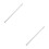 2Pcs Telescopic Tension Rod White Iron Multi-Use Adjustable Shower Rod 7