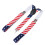 2Pcs Multi Elastic Clip-on Suspenders Adjustable Unisex Pants Braces 1