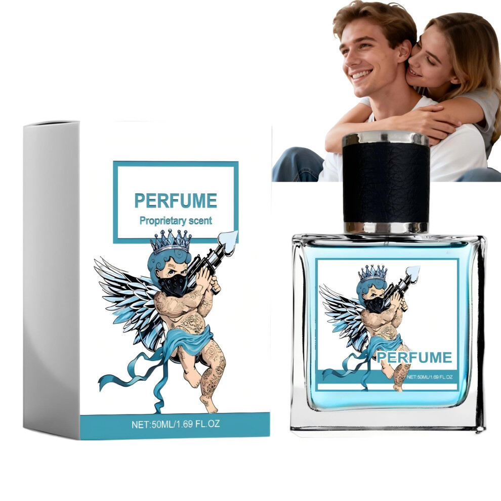 Men's Pheromone Cologne 50ml Long Lasting Aquatic Citrus Musk Fragrance with Ambergris
