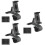 3Pcs Auto Car Phone Mount Black 360 Degree Rotatable Holder 7