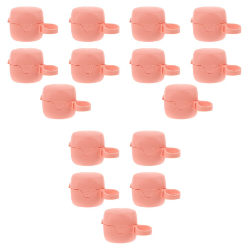 15Pcs Baby Pacifier Holder Boxes Pink Case for Diaper Bag Storage 2