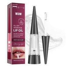 Lip Plumper Gloss Clear Hydrating Non Sticky for Fuller Lips with Cooling Effect 0.29oz