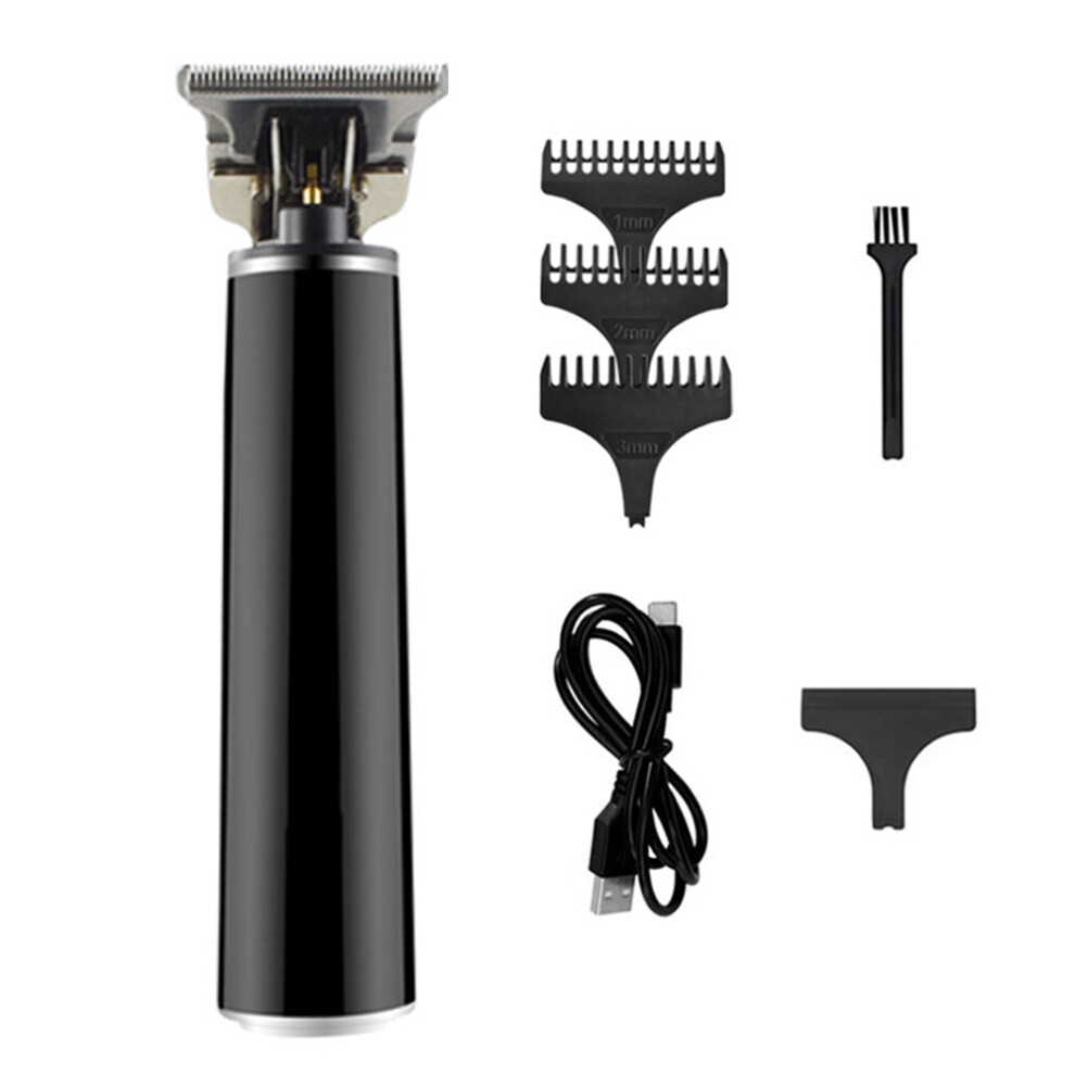 Sharp Stainless Steel Blades Hair Trimmer, Professional Cordless Clipper with T-Blade Design, USB Rechargeable Grooming Kit with LED Display Travel L
