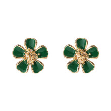 Eleganti orecchini a lobo a forma di fiore, in lega atossica e innocua, resistenti allo sbiadimento e finemente lavorati, adatti a qualsiasi stile di