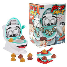 Fun Family Game, Fun Poop Shooting Game Toy, Creative Toilet Poop Game Toys Gifts Stress Relief Toys for Kids, Family Party Poop Shooting...