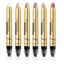 Eyeshadow Stick Color 07 with Blending Brush, Long Lasting Waterproof Cream Shimmer Pencil