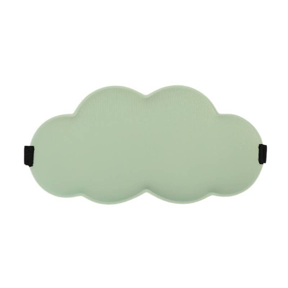 Green Breathable Warm Eye Mask With Doublesided Design For Sleeping, Single Pack