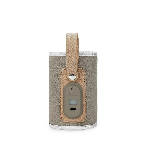 (grey)Baby Bottle Warmer, Temperature Adjustable Portable Baby Bottle Warmer