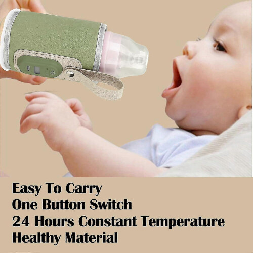 (grey)Baby Bottle Warmer, Temperature Adjustable Portable Baby Bottle Warmer 2