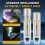 (1pc) 1/2Pcs Multifunctional Super Bright Long Distance Rechargeable Flashlight 2