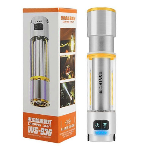 (1pc) 1/2Pcs Multifunctional Super Bright Long Distance Rechargeable Flashlight