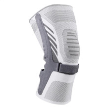 Sport Knee Braces Compression Sleeves - Soft Breathable Supportive Knee Pads for Hiking Training Recovery - Light Gray Size L