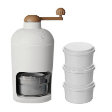 Manual Ice Crusher - Portable Hand Crank Ice Maker for Shaved Ice - Durable Household Ice Machine for Home Use
