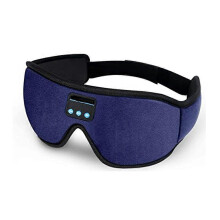 (blue) Sleep Mask with Headphones,Sleep Headphones Breathable Sleeping Headphones for