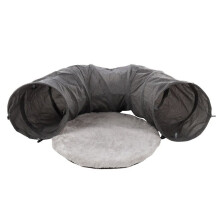 Gioco Tunnel interattivo per gatto Grigio scuro con pallina 95 cm