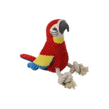Gioco peluche Mateo il pappagallo corda per cane