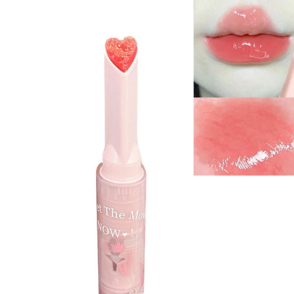 Heart Shaped Lipstick Pen Waterproof LongLasting Lip Tint Balm with 4 Stylish Color Options