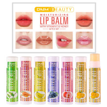 SUAKE 6 Pack Fruit Flavored Lip Balm Set  Moisturizing MultiFlavor Travel Size Sticks