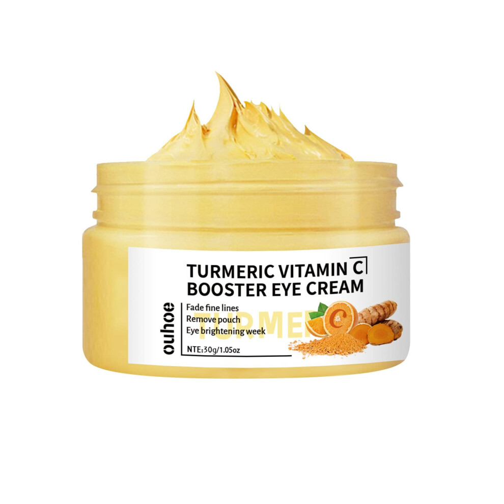 Cream/Dark Turmeric Vitamin C Anti Aging Eye For Circles Puffiness Hydrating Brightening Wrinkles