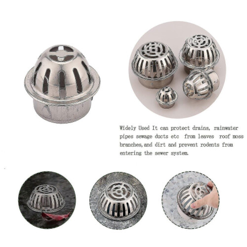 (75mm) Rust-proof Downpipe Leaf Plastic Gutter Guards Drain Pipe Cover Protector Pipe 2