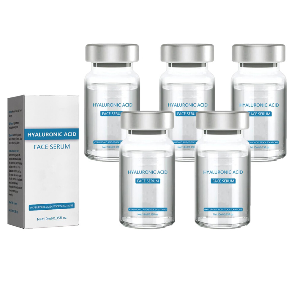 Hyaluronic Acid Serum Deep Hydration Brightening Face Essence for Acne Marks and Pore Refining