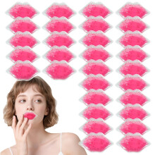 Lip Gel Pads 20pcs Reusable Hot Cold Compress for Swelling Relief and Post Cosmetic Surgery