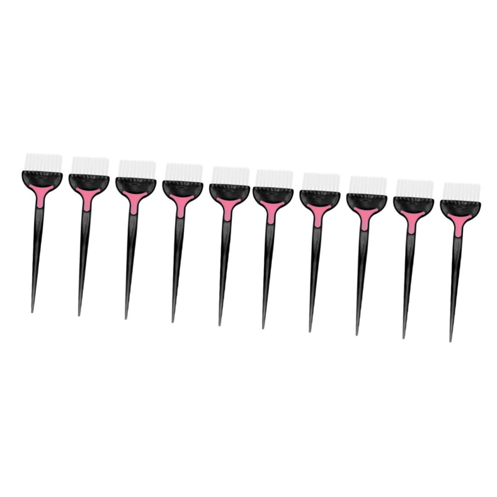 10pcs Professional Hair Dye Brush Set with Ergonomic Comfort Grip for Salon and Home Use