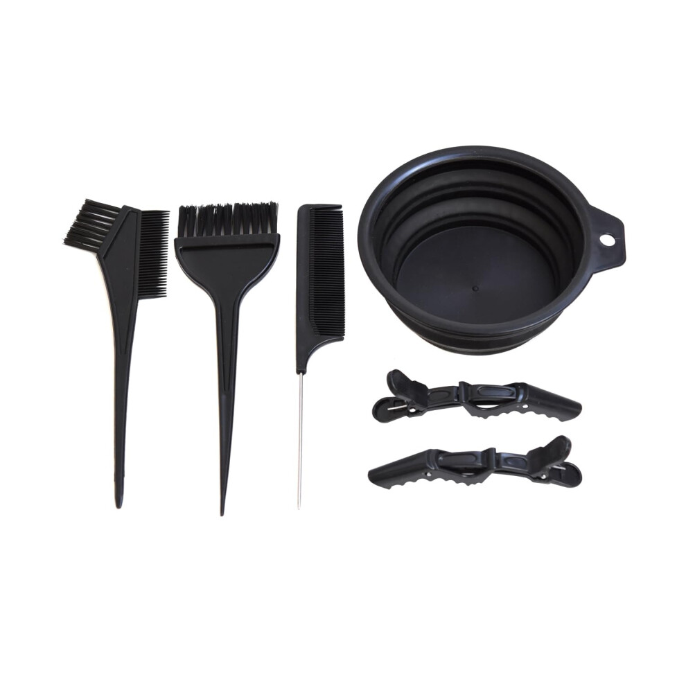 Hair Dye Kit with Brush Bowl Comb and Clips for Precise Sectioning and Even Color Application