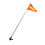 Durability Rustproof Golf Cart Flag Poles With-Two pieces 1