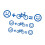Denial Remainder Removable Cycle Frame Transfers Permanent-Blue 1