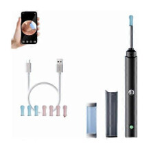 (black) Slivor Ear Cleaner, Slivor VisioEar, Slivor Ear Cleaner with Camera and Light