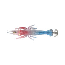 Shrimp Lures Baits Squid Jig Fishing Lures-Red head and blue bo
